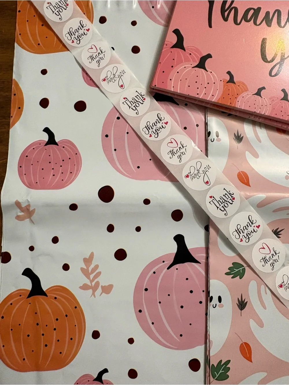 Halloween/Fall themed Poly Bags